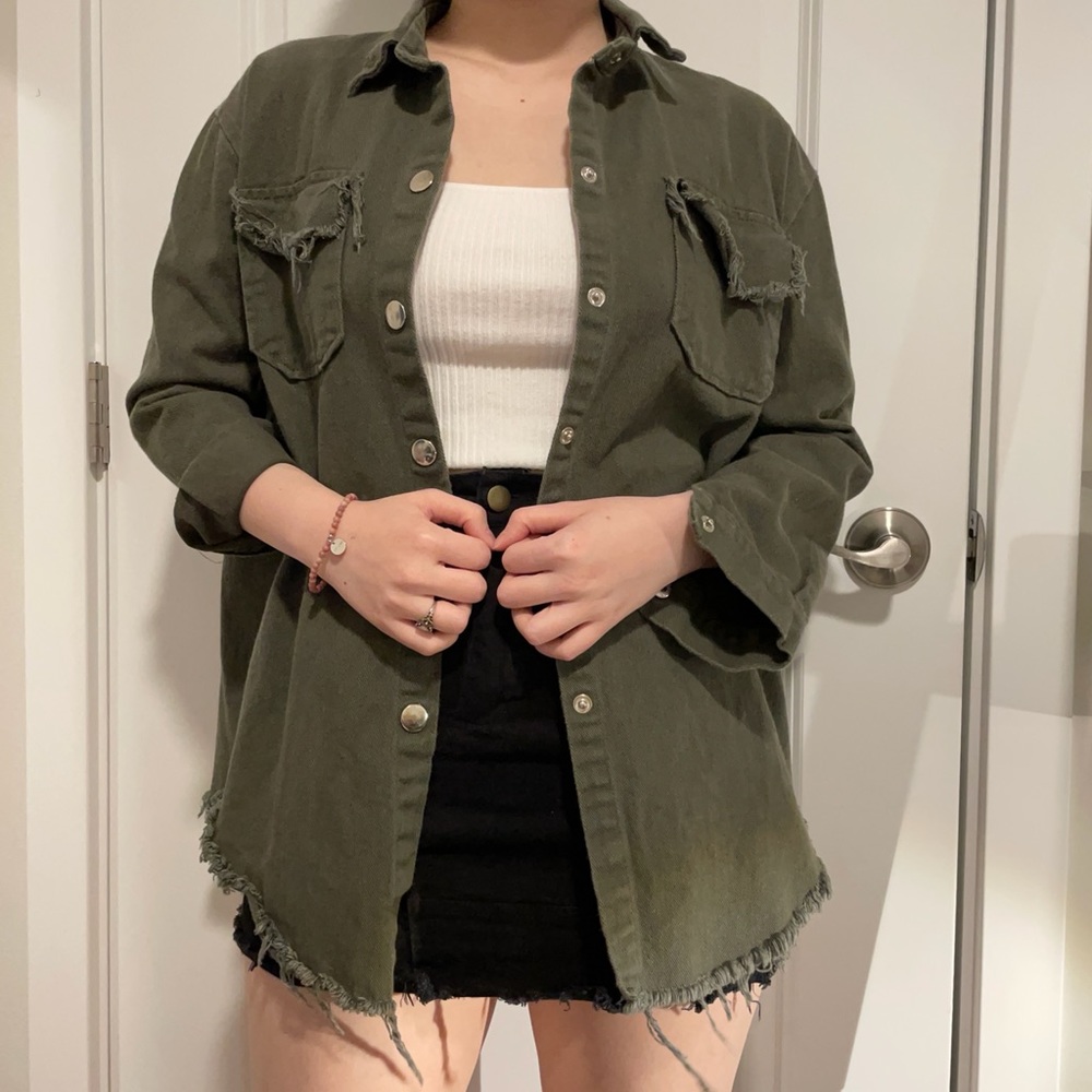Dark green jacket